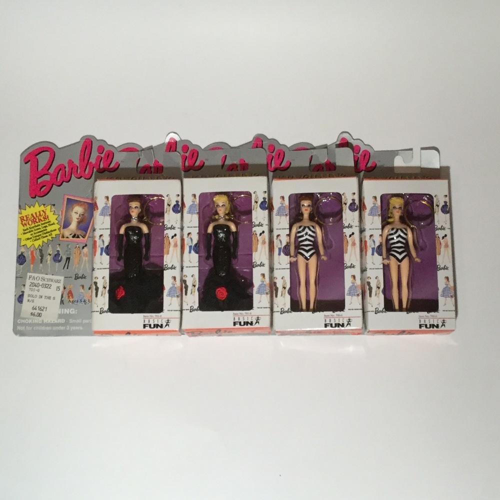 Barbie 4.5 " Keychain Original 1959 & 1960 Barbie